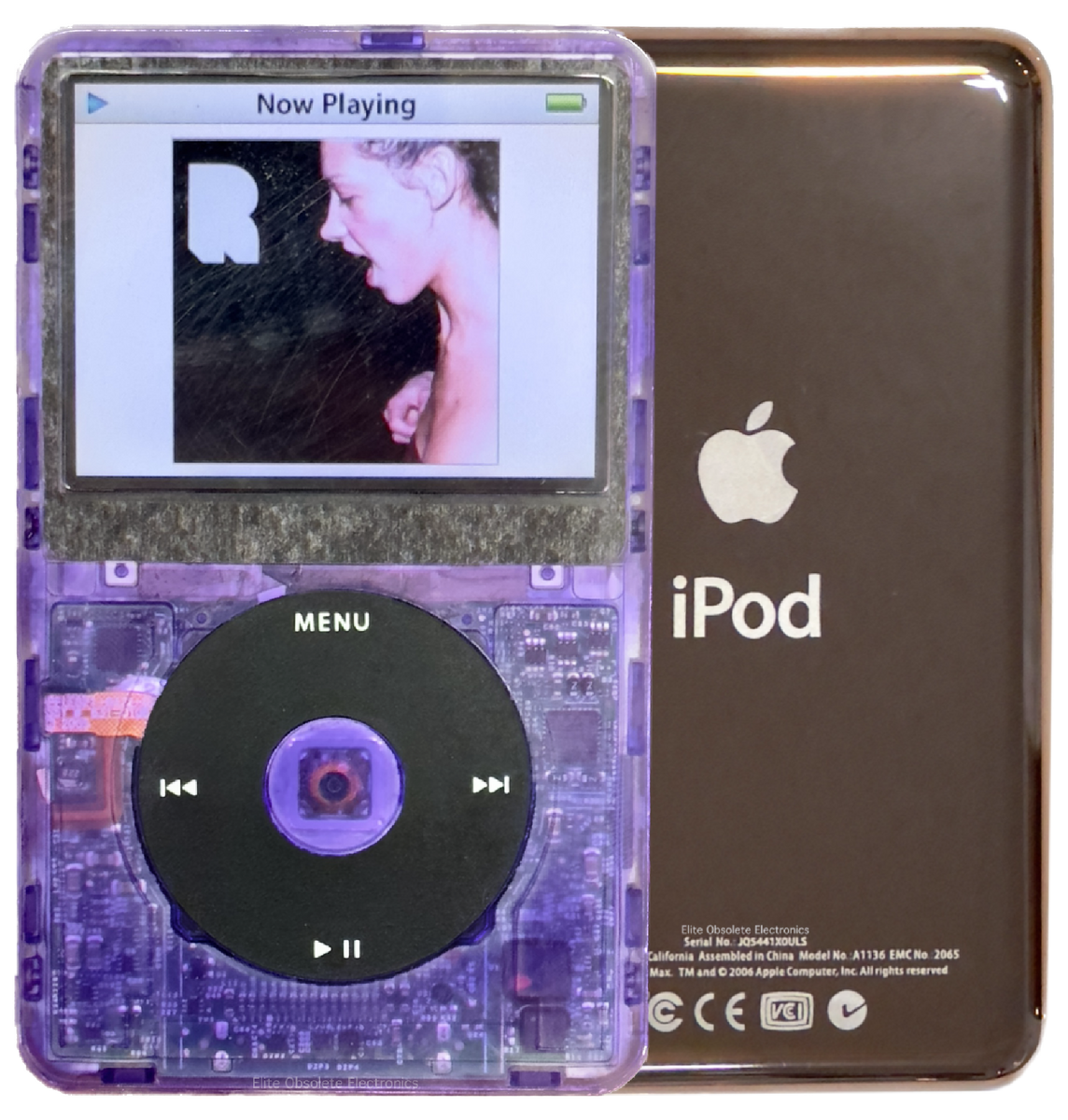 New Apple iPod Video Classic 5th & 5.5 Enhanced Atomic Purple / Black ...