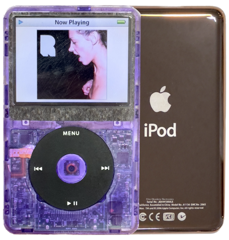 New Apple iPod Video Classic 5th & 5.5 Enhanced Atomic Purple / Black / Atomic Purple (Rose Gold)