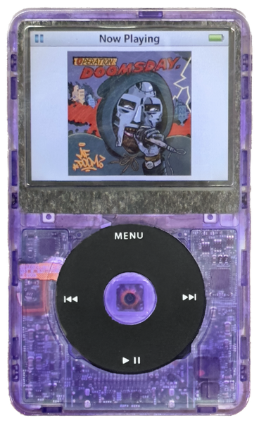 New Apple iPod Video Classic 5th & 5.5 Enhanced Atomic Purple / Black / Atomic Purple (Wine)