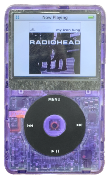 New Apple iPod Video Classic 5th & 5.5 Enhanced Atomic Purple / Black / Atomic Purple (Rainbow)