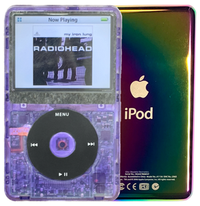 New Apple iPod Video Classic 5th & 5.5 Enhanced Atomic Purple / Black / Atomic Purple (Rainbow)