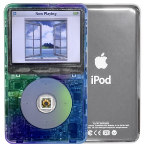 New Apple iPod Video Classic 5th & 5.5 Enhanced Atomic Surfside Aurora / Polychrome / Transparent (Silver)