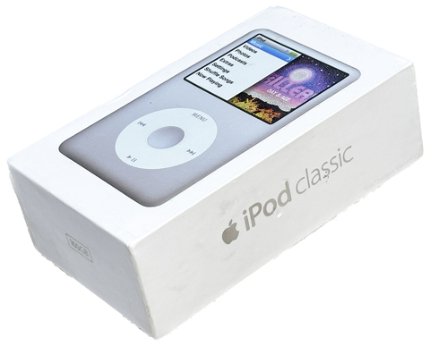 Empty Apple Original Retail Box for iPod Classic 7th Generation Silver 2008 2009