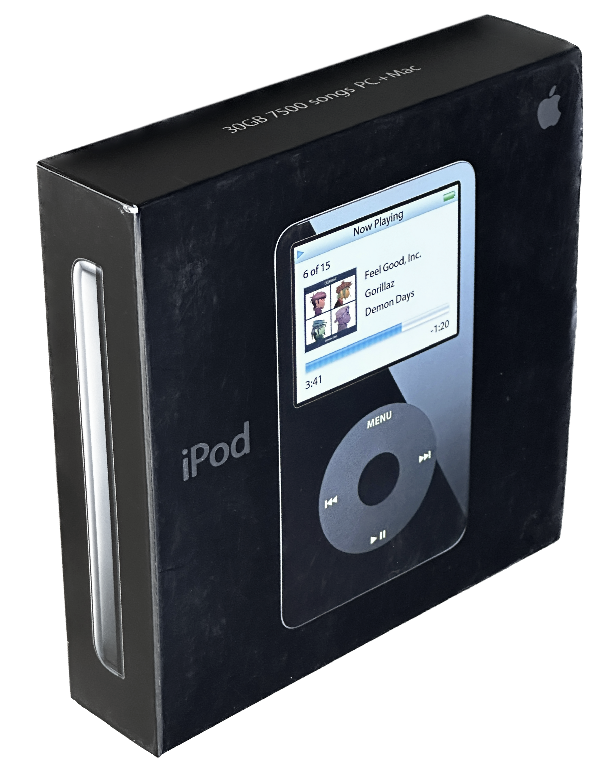 Apple iPod Classic 30GB Black Damaged top Box