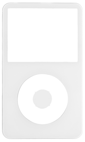 White Faceplate For Apple iPod Video Classic 5th 5.5 Generation Plastic A1136