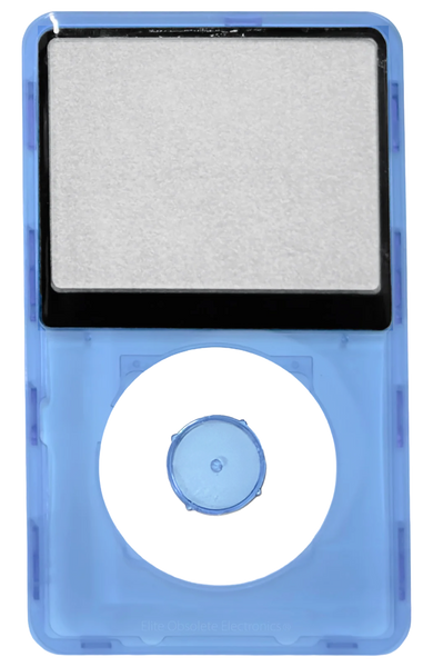 Blue Crystal Clear Transparent Faceplate For Apple iPod Classic 6th 7th Generation A1238 Plastic
