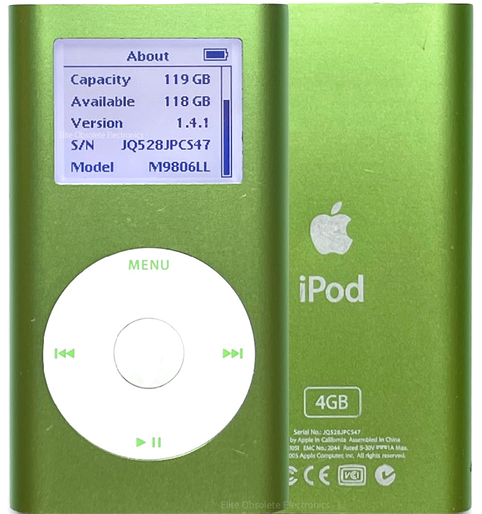 Refurbished Apple iPod Mini 1st 2nd Generation Green A1051 M9434LL