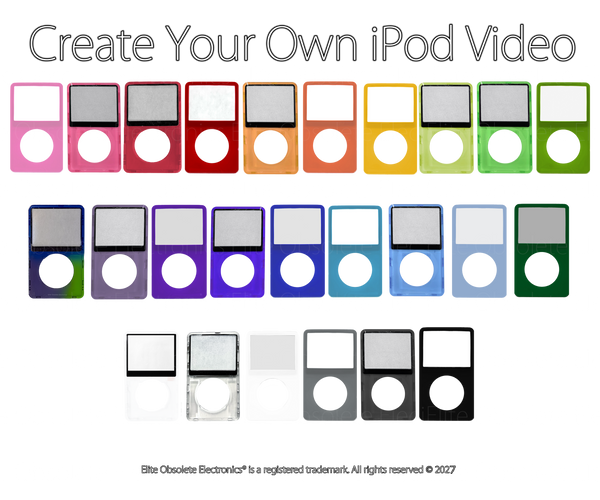 New Create Your Own iPod Video 5th & 5.5 Enhanced A1136 Tarkan iFlash SD Card 650mah 2000mah 3000mah