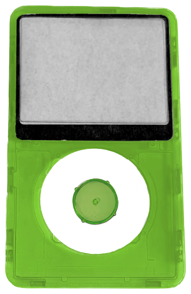 Green Crystal Clear Faceplate For Apple iPod Video 5th & 5.5 Generation Plastic A1136