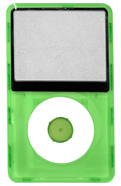 Green Crystal Clear Transparent Faceplate For Apple iPod Classic 6th 7th Generation A1238 Plastic