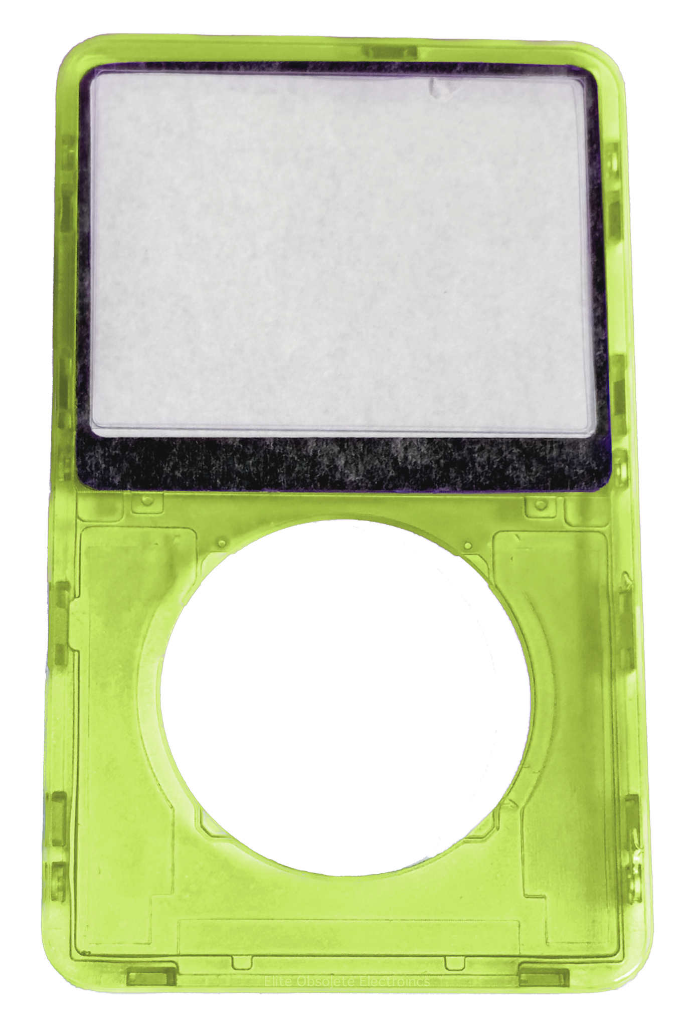 Atomic Highlighter Neon Yellow Transparent Clear Faceplate For Apple iPod Video 5th & 5.5 Generation Plastic