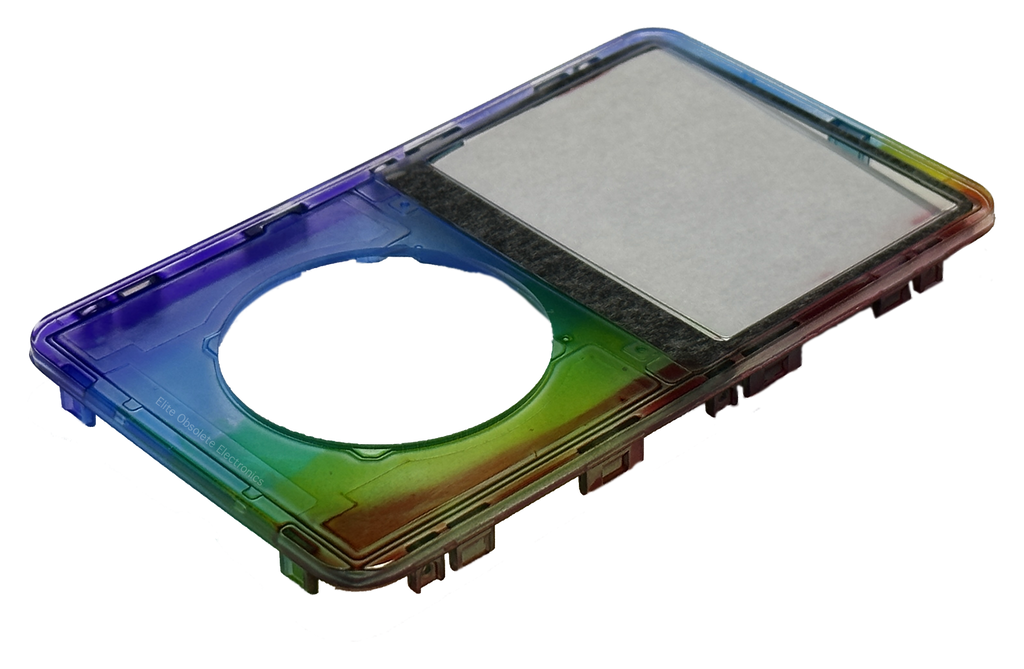 Atomic Rainbow Transparent Clear Faceplate For Apple iPod Video