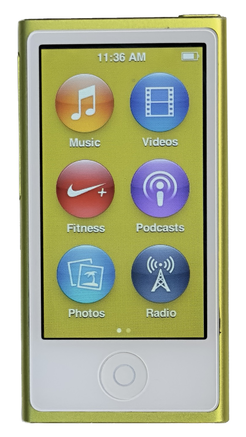 IPod shops Nano 7th gen 16gb yellow