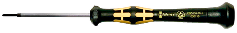 New Wera 030110 PH #00 40mm Magnetic Steel-Tip Phillips Head Screwdriver