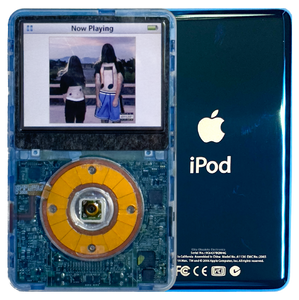 New Apple iPod Video Classic 5th & 5.5 Enhanced Atomic Ice / Transparent / Transparent (Aqua)