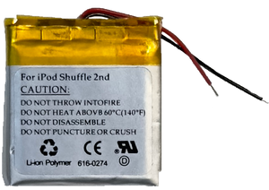 162mah Lithium Polymer Battery for Apple iPod Shuffle 2nd Generation
