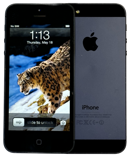 Refurbished Apple iPhone 5 16GB Slate Black Rare iOS 6.1.4 New Battery