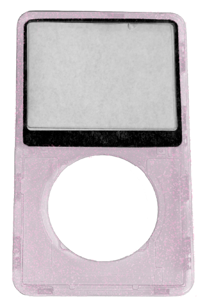 Atomic Pink Pearl Transparent Clear Faceplate For Apple iPod Video