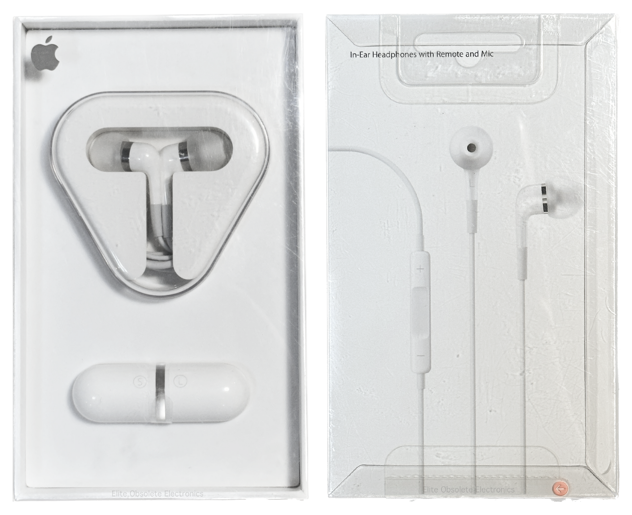 Original Apple ‘iPod In-Ear Headphones with Inline Remote and Microphone’ 2008 Earbuds Wired 3.5mm MA850G/B