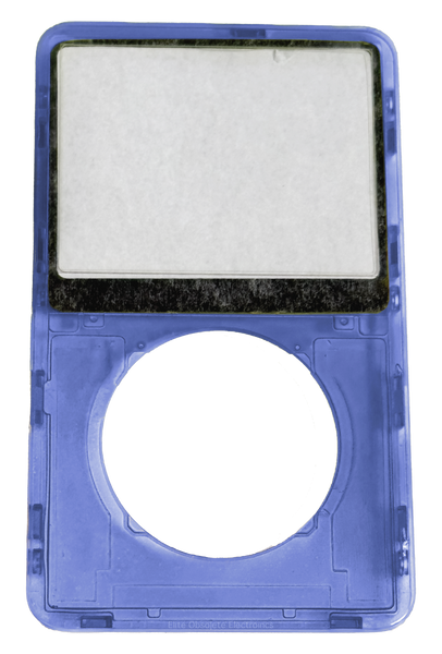 Atomic Aqua Blue Transparent Clear Faceplate For Apple iPod Video 5th & 5.5 Generation Plastic