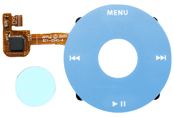 Light Blue Click Wheel Flex for Apple iPod Classic 6th 7th Generation A1238