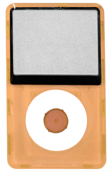 Orange Crystal Clear Transparent Faceplate For Apple iPod Classic 6th 7th Generation A1238 Plastic