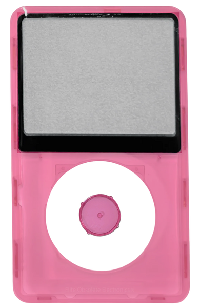 Pink Crystal Clear Transparent Faceplate For Apple iPod Classic 6th 7th Generation A1238 Plastic