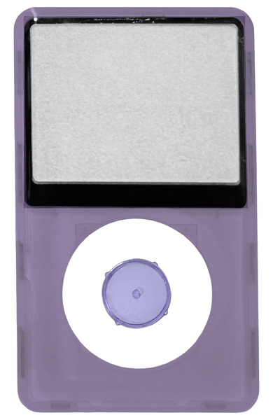 Purple Crystal Clear Transparent Faceplate For Apple iPod Classic 6th 7th Generation A1238 Plastic