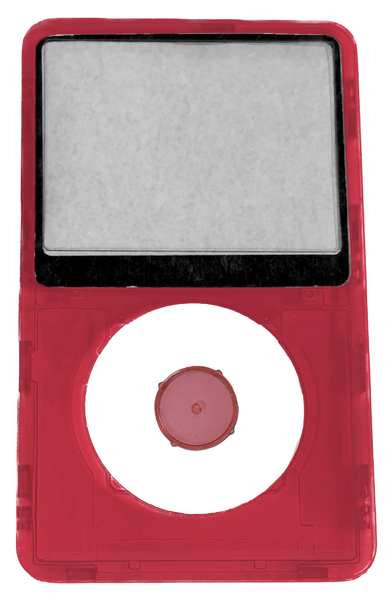 Red Crystal Clear Faceplate For Apple iPod Video 5th & 5.5 Generation Plastic A1136