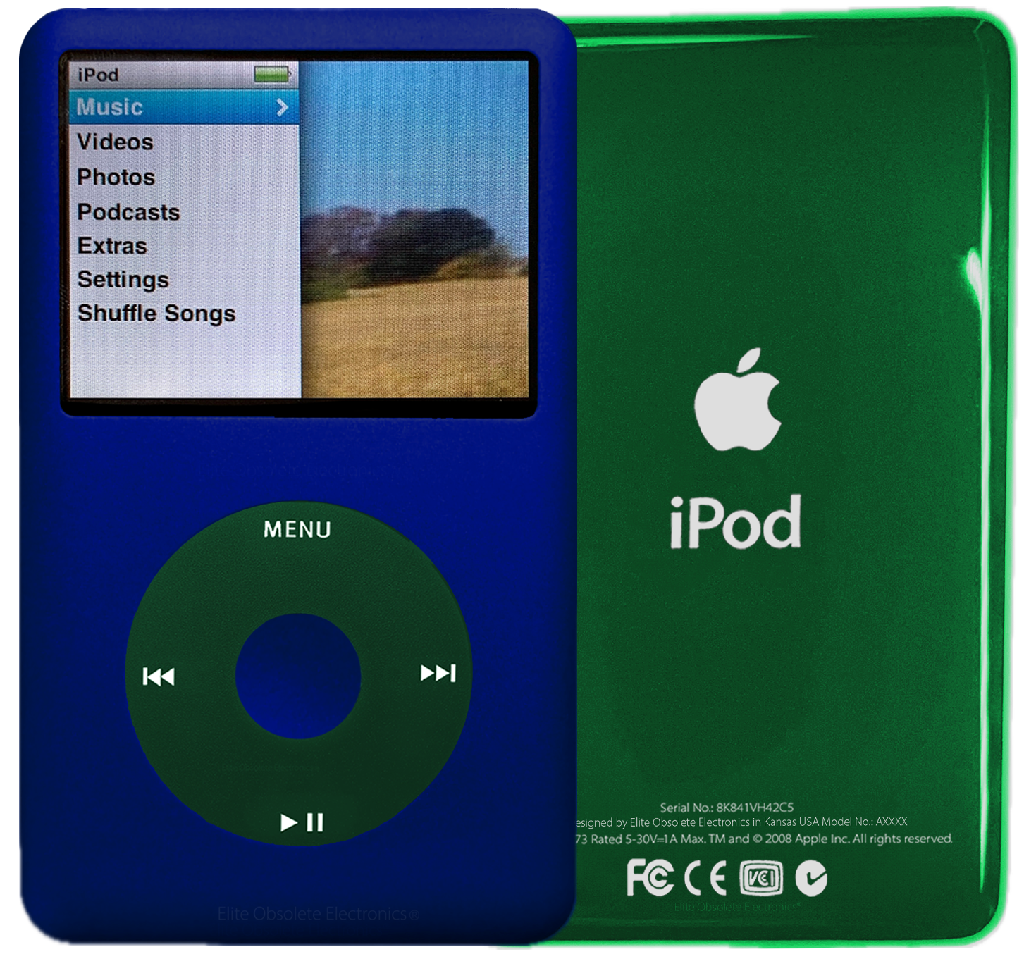 New Apple iPod Classic 6th & 7th Generation Sapphire Blue / Dark