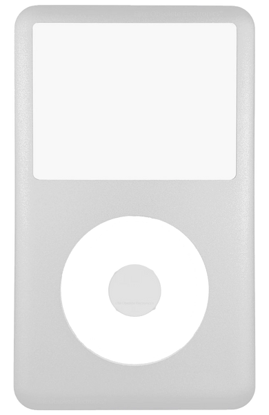 White Metal Faceplate For Apple iPod Classic 6th 7th Generation A1238 Matte