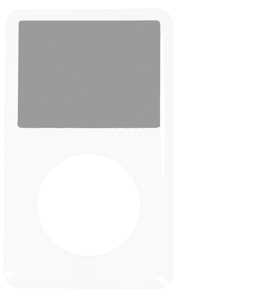 White Faceplate For Apple iPod Classic 6th 7th Generation Plastic A1238