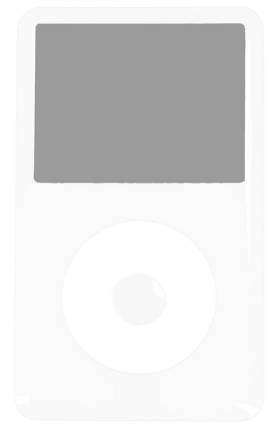 White Faceplate For Apple iPod Classic 6th 7th Generation Plastic A1238