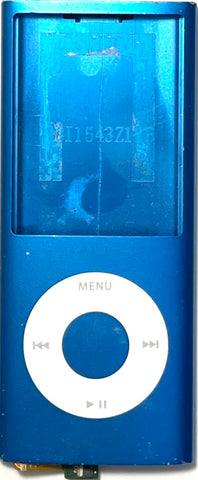 Used Original Housing w/ Click Wheel for Apple iPod Nano 4th Generation Blue