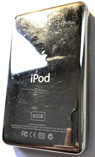 Refurbished Apple iPod Video 5th & 5.5 Enhanced Transparent White New Battery 650mah 850mah