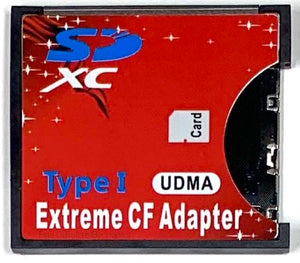 CF to SD Card Compact Flash Adapter SDHC SDXC UDMA Type 1 MicroSD