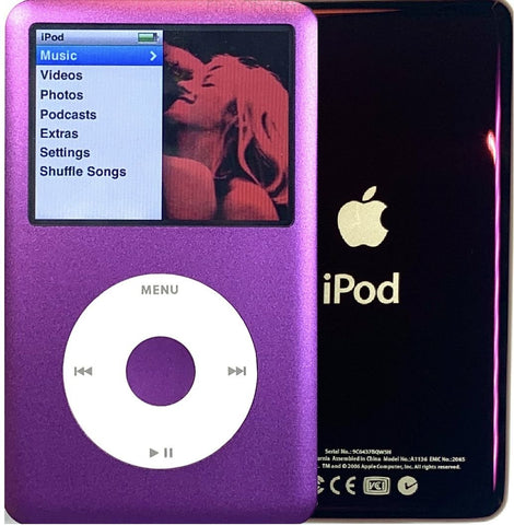 New Apple iPod Classic 6th & 7th Generation Purple / White / Purple (Wine)