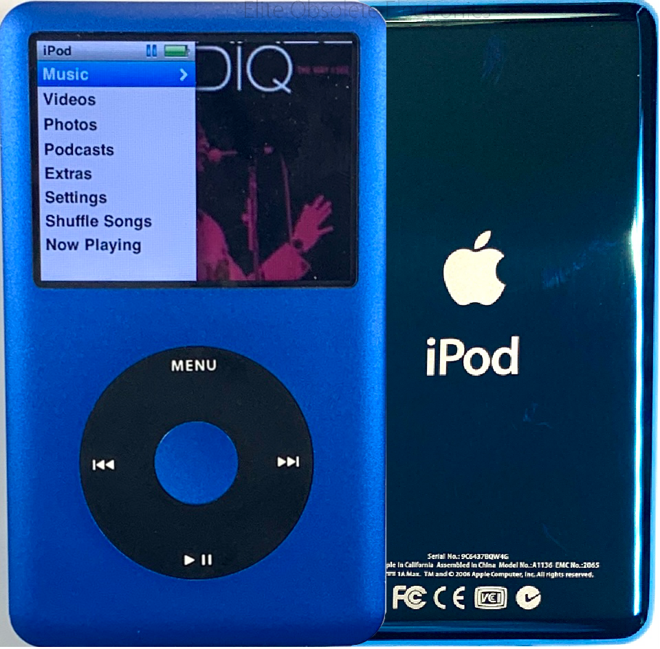 New Apple iPod Classic 6th & 7th Generation Blue / Black / Blue (Aqua)