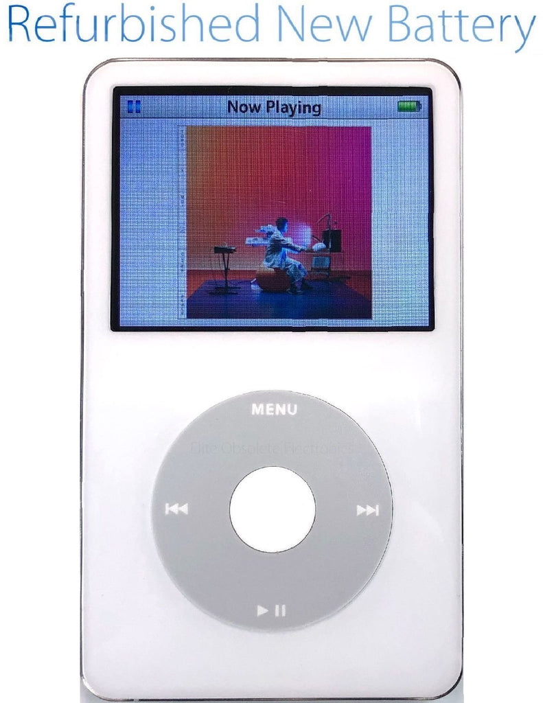 Refurbished White Apple iPod Video 5th & 5.5 Enhanced New Battery 