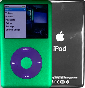 New Apple iPod Classic 6th & 7th Generation Green / Purple / Green