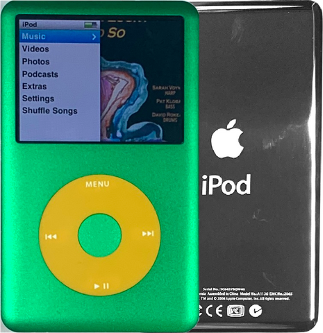 New Apple iPod Classic 6th & 7th Generation Green / Yellow / Green