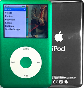 New Apple iPod Classic 6th & 7th Generation Green / White / Green