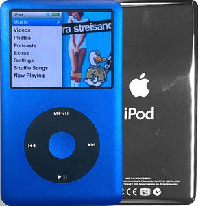 New Apple iPod Classic 6th & 7th Generation Blue / Black / Blue