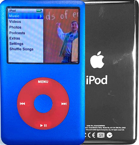 New Apple iPod Classic 6th & 7th Generation Blue / Red / Blue