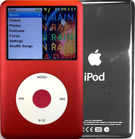 New Apple iPod Classic 6th & 7th Generation Red / White / Red