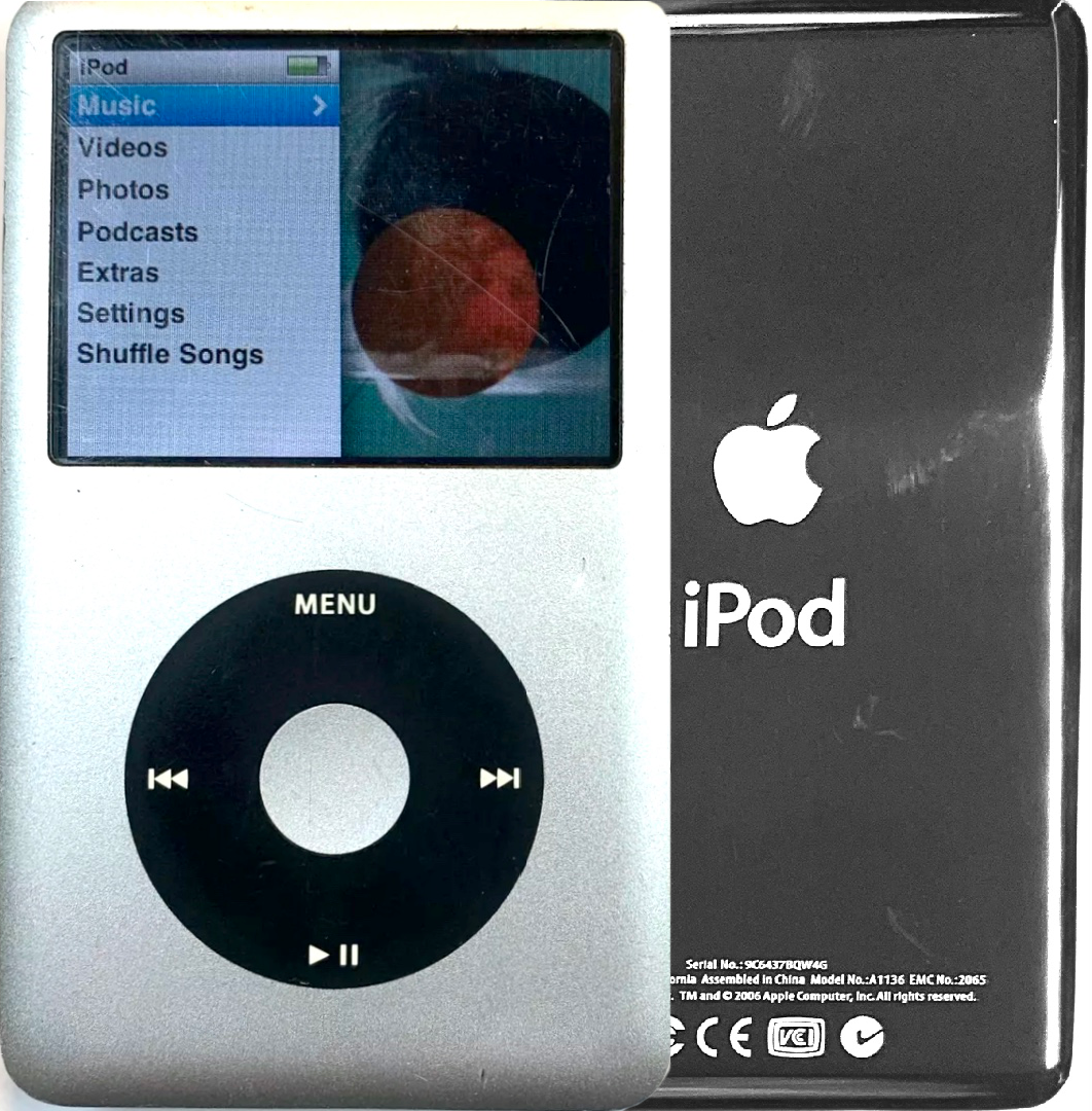 New Apple iPod Classic 6th & 7th Generation Silver / Black / Silver