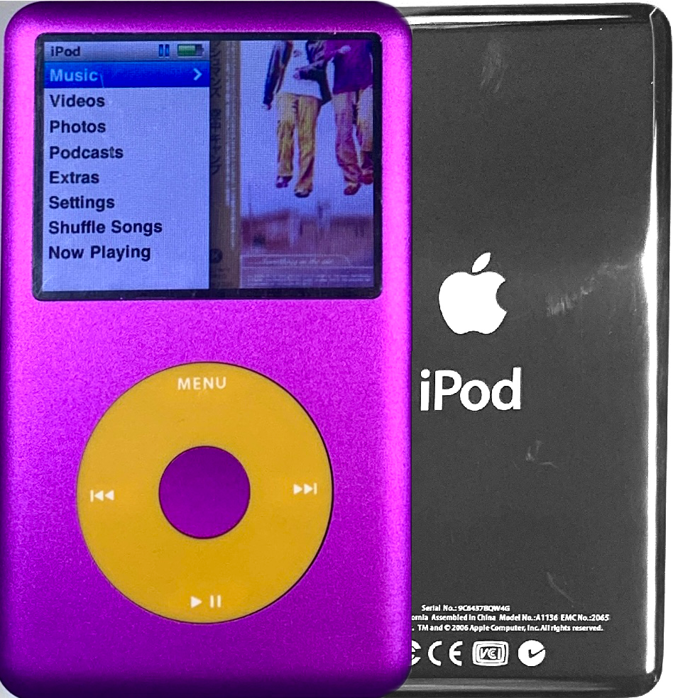 New Apple iPod Classic 6th & 7th Generation Purple / Yellow / Purple