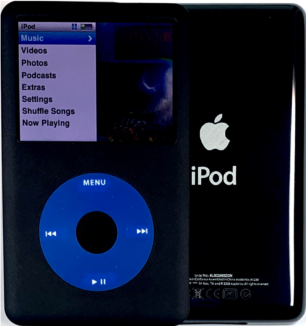 New Apple iPod Classic 6th & 7th Generation Black / Blue / Black (Black)