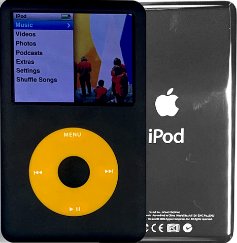 New Apple iPod Classic 6th & 7th Generation Black / Yellow / Black