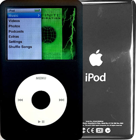 New Apple iPod Classic 6th & 7th Generation Black / White / Black